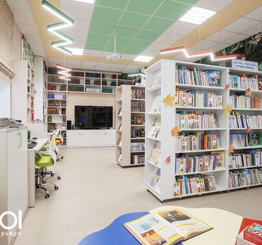 Фото модельная библиотека в Ковардицах 56кв.м. 2022г