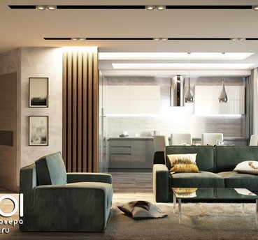 Дизайн-проект 3-комнатной квартиры площадью 105кв.м. на ул.Сперанского